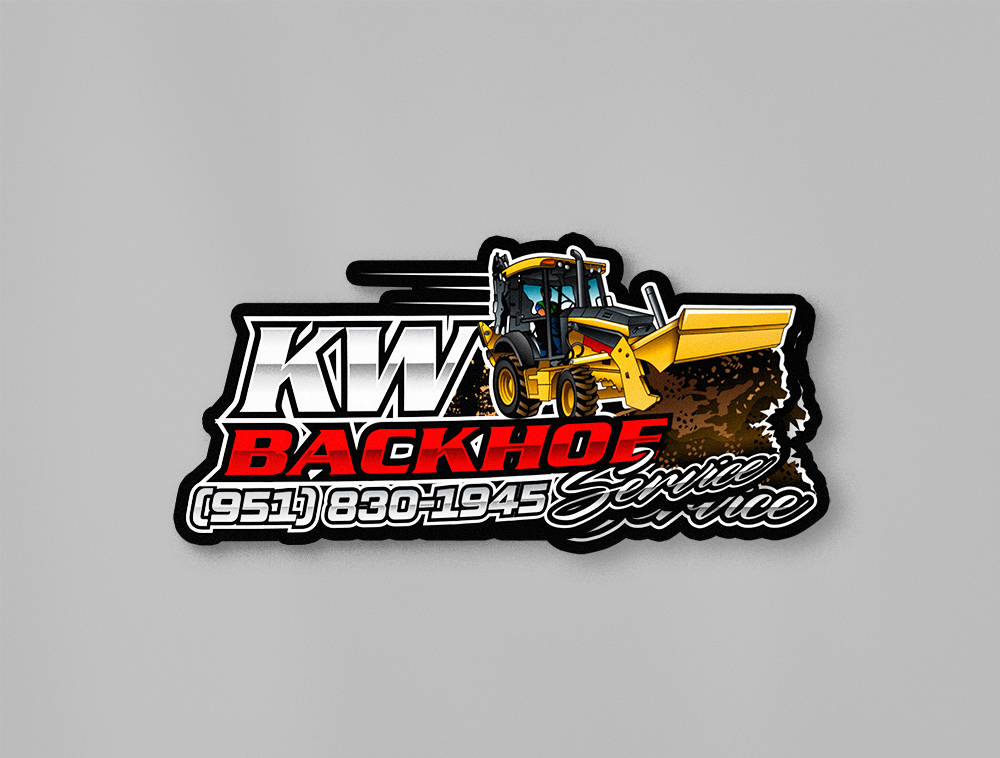 KW Backhoe Service logo design by Niqnish