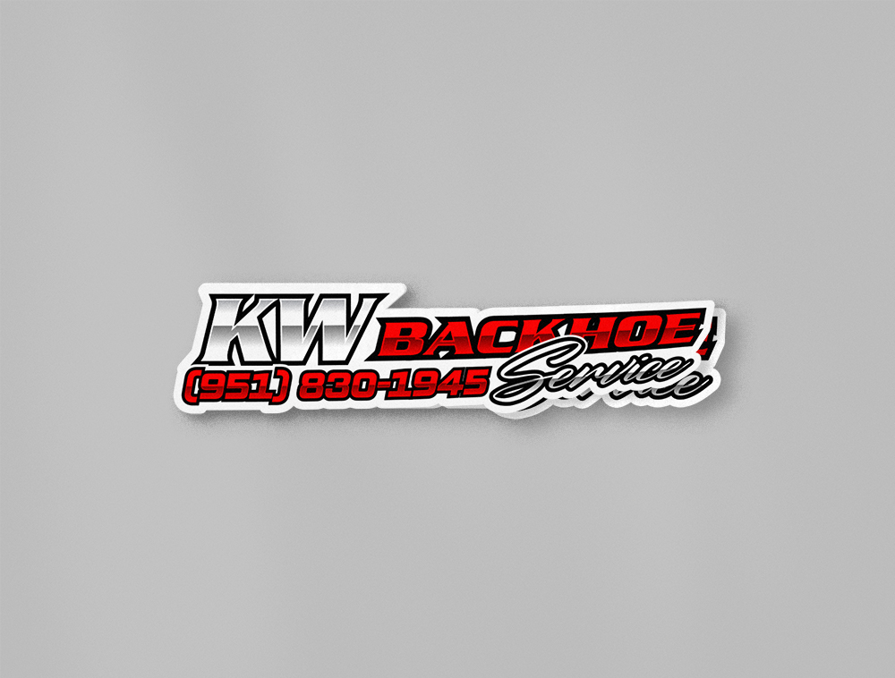 KW Backhoe Service logo design by Niqnish