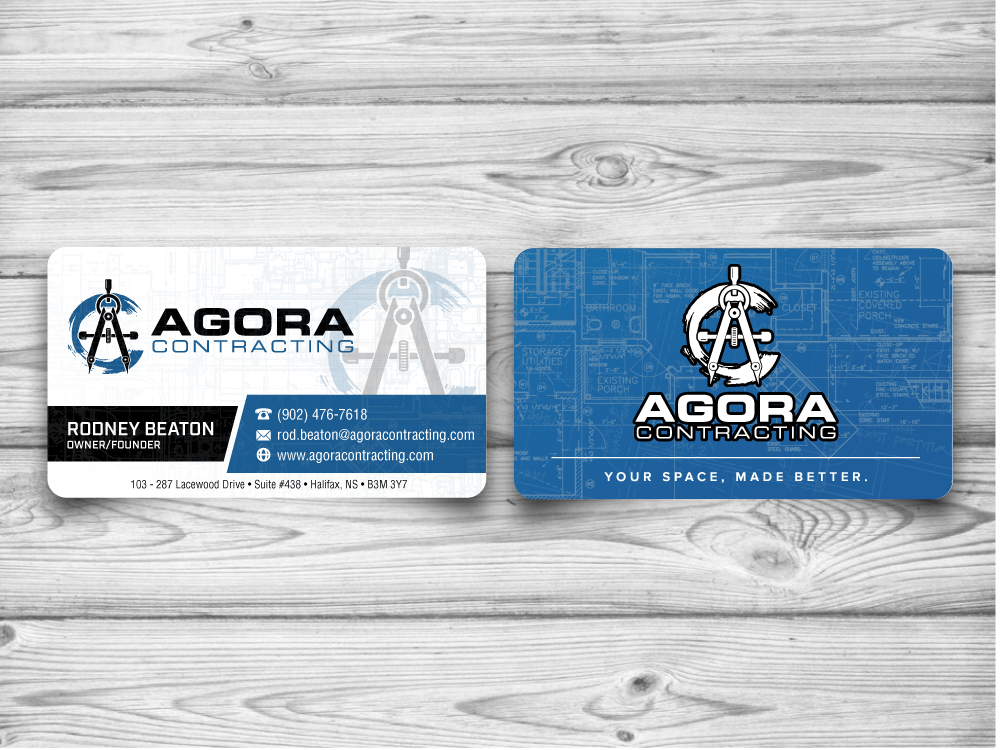 Agora Contracting logo design by jaize