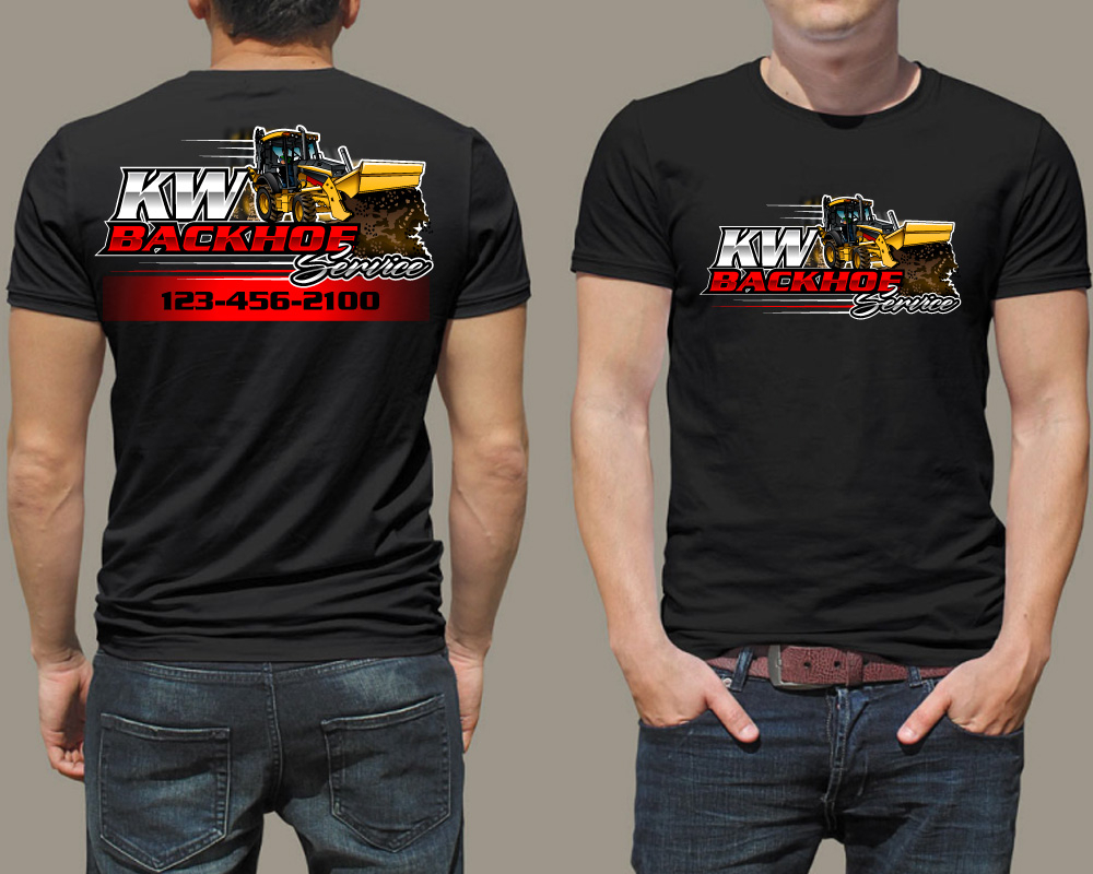 KW Backhoe Service logo design by Boomstudioz