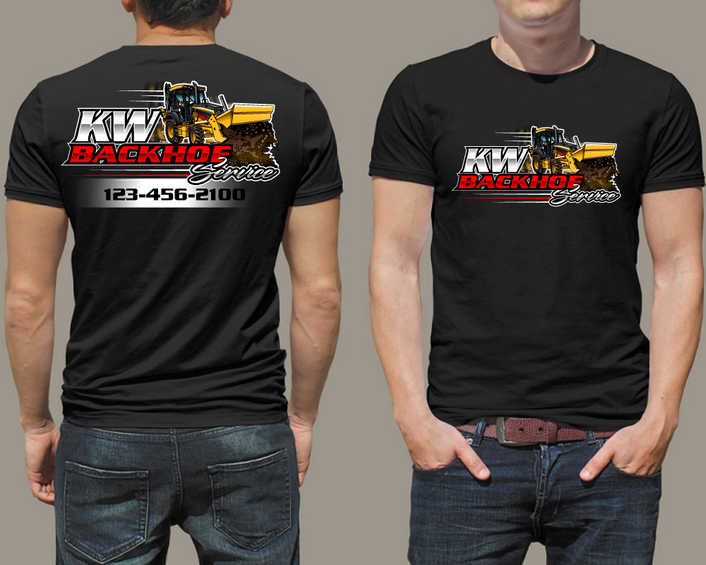 KW Backhoe Service logo design by Boomstudioz