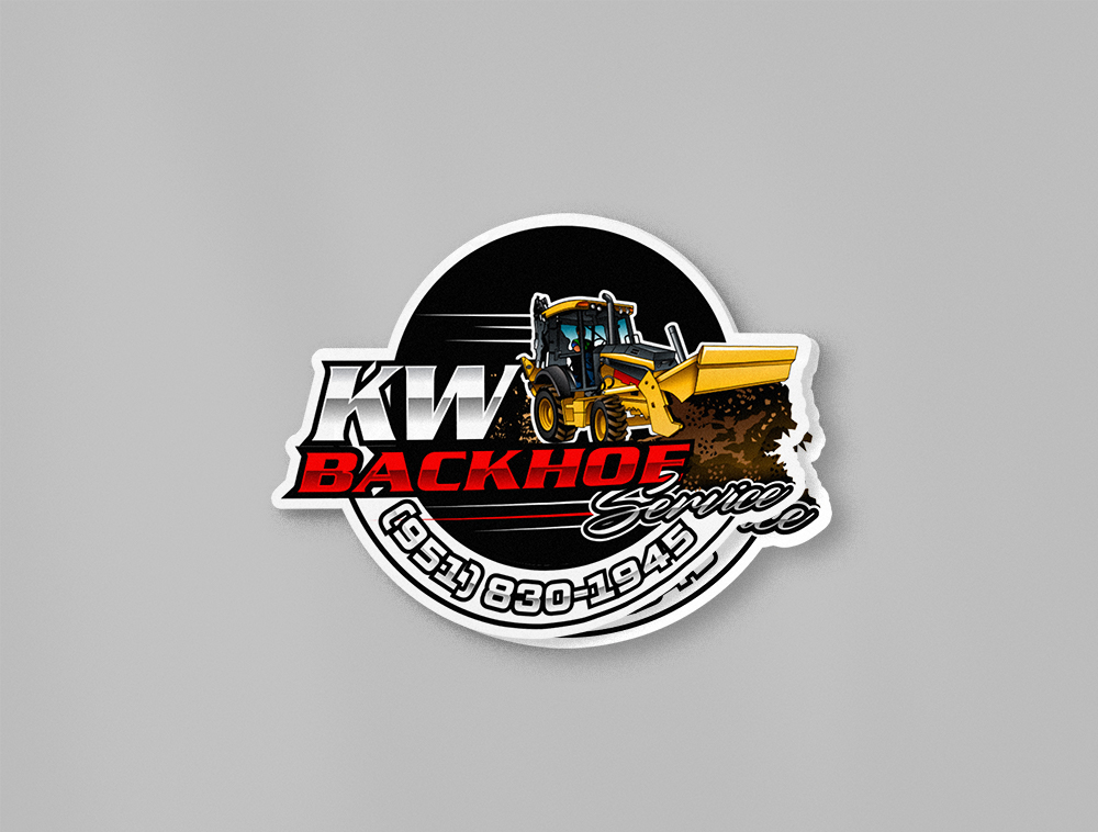 KW Backhoe Service logo design by Niqnish