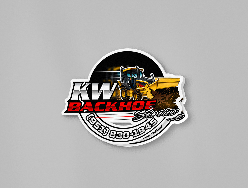 KW Backhoe Service logo design by Niqnish