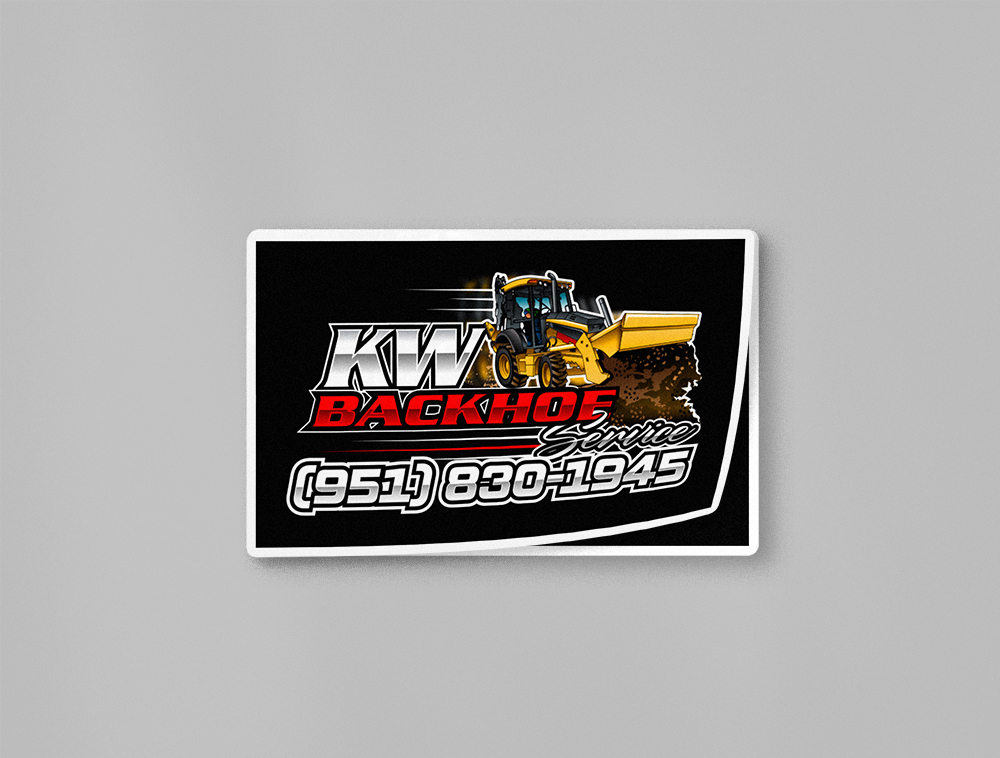 KW Backhoe Service logo design by Niqnish