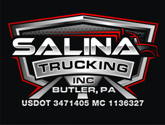 Salina Trucking Inc logo design by coco