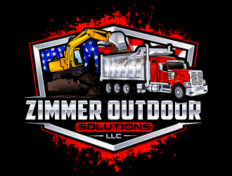 Zimmer outdoor solutions llc logo design by LucidSketch