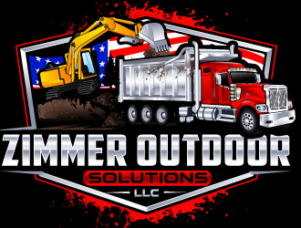 Zimmer outdoor solutions llc logo design by LucidSketch