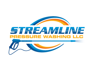 pressure wash stream logo wet look