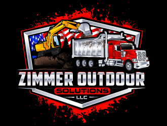 Zimmer outdoor solutions llc logo design by LucidSketch