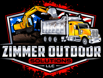 Zimmer outdoor solutions llc logo design by LucidSketch