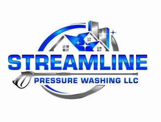 pressure wash stream logo wet look