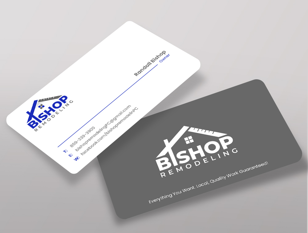 BISHOP REMODELING logo design by Niqnish