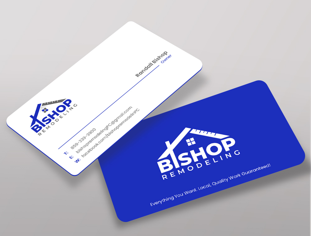 BISHOP REMODELING logo design by Niqnish