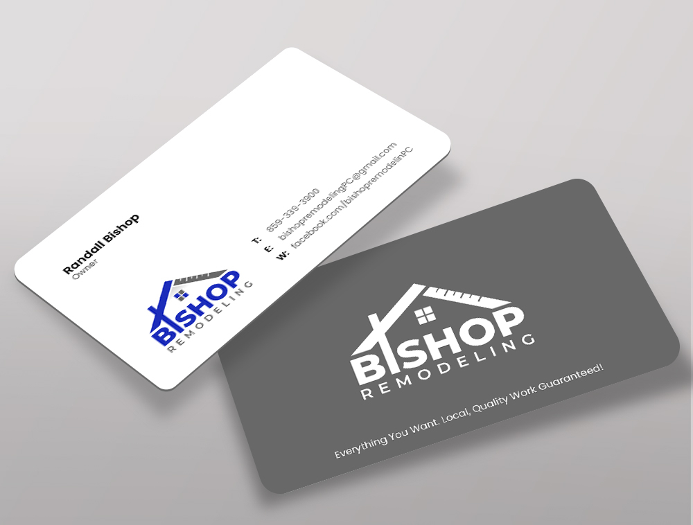 BISHOP REMODELING logo design by Niqnish