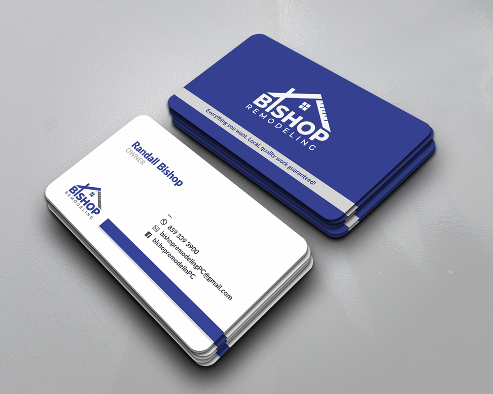 BISHOP REMODELING logo design by Ulid