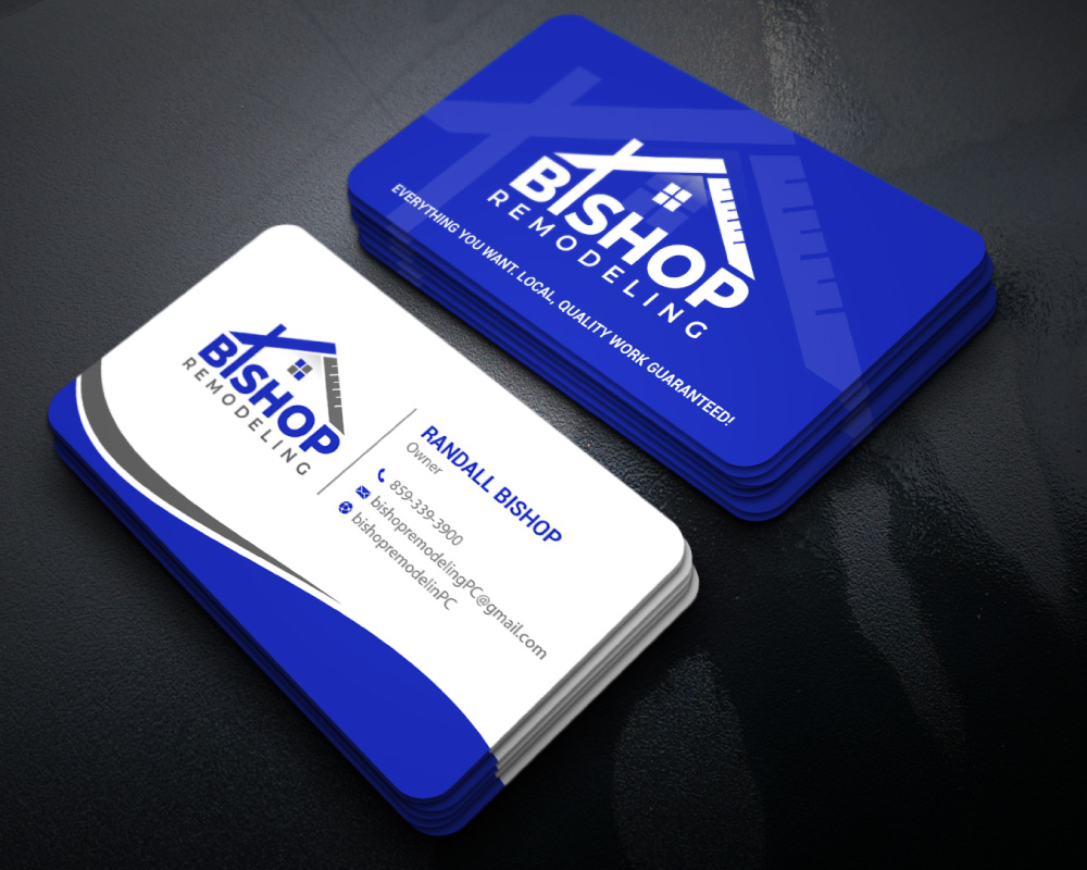 BISHOP REMODELING logo design by Boomstudioz