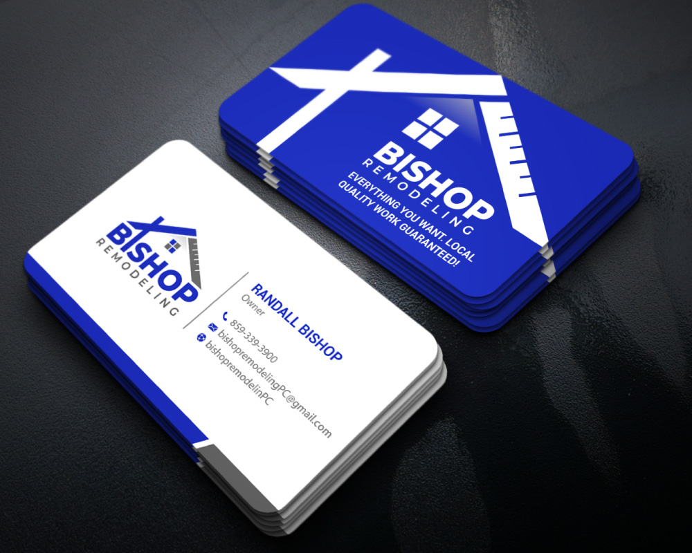 BISHOP REMODELING logo design by Boomstudioz