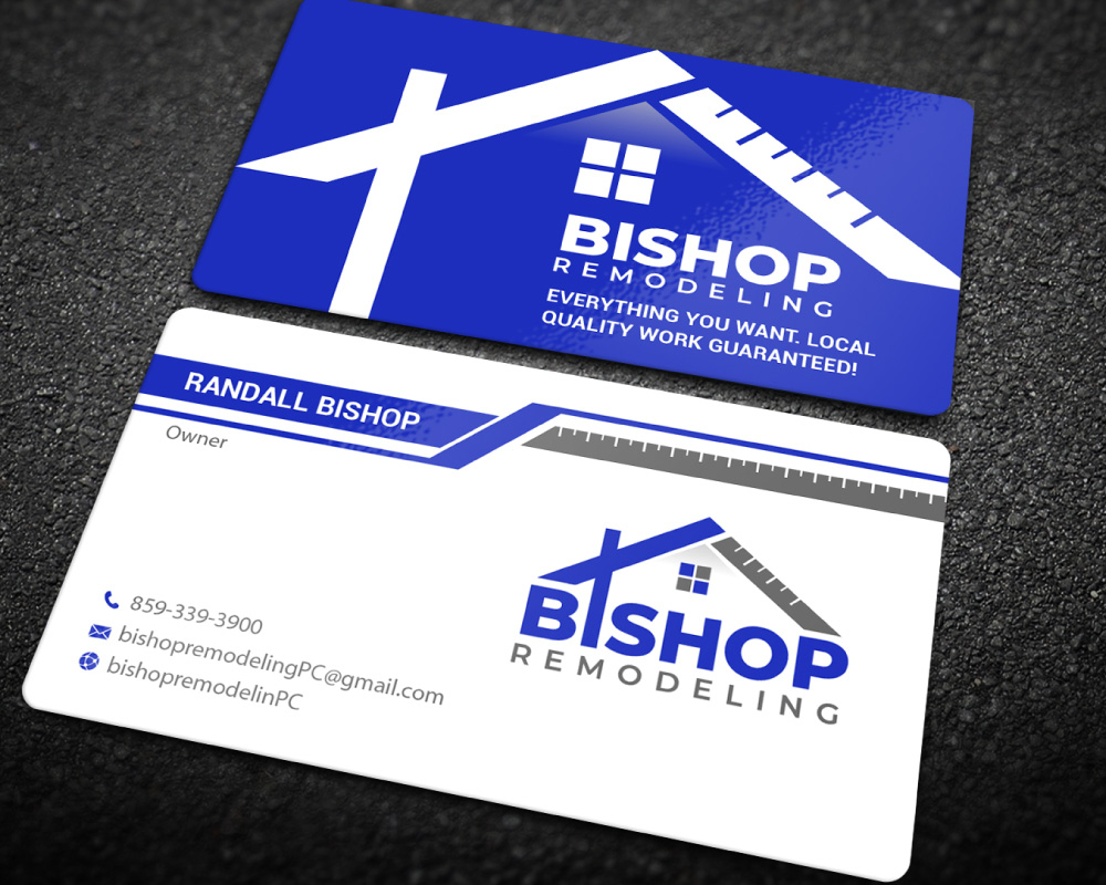 BISHOP REMODELING logo design by Boomstudioz