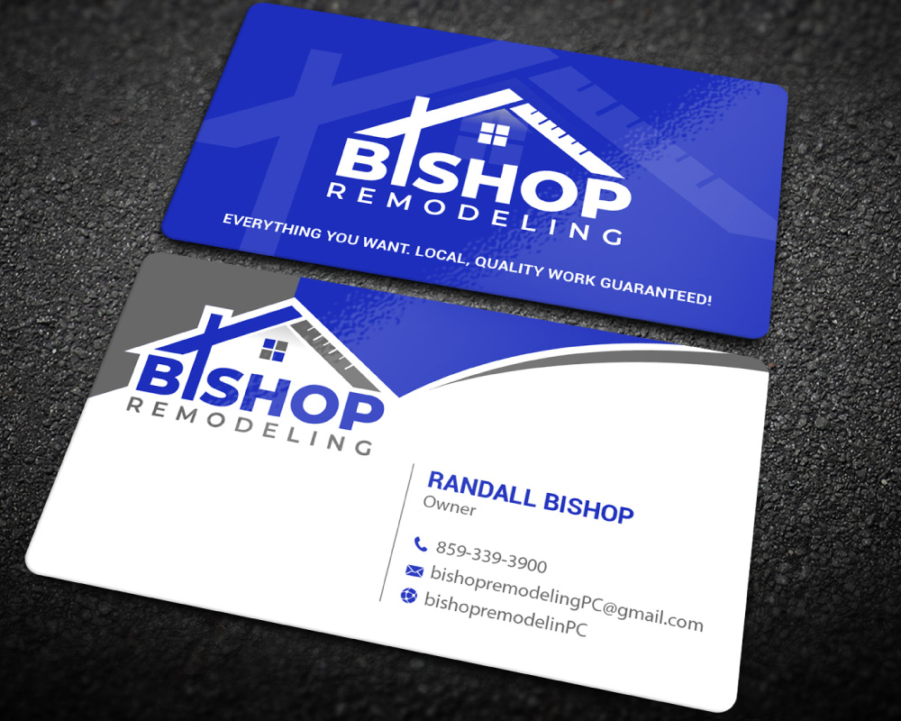 BISHOP REMODELING logo design by Boomstudioz