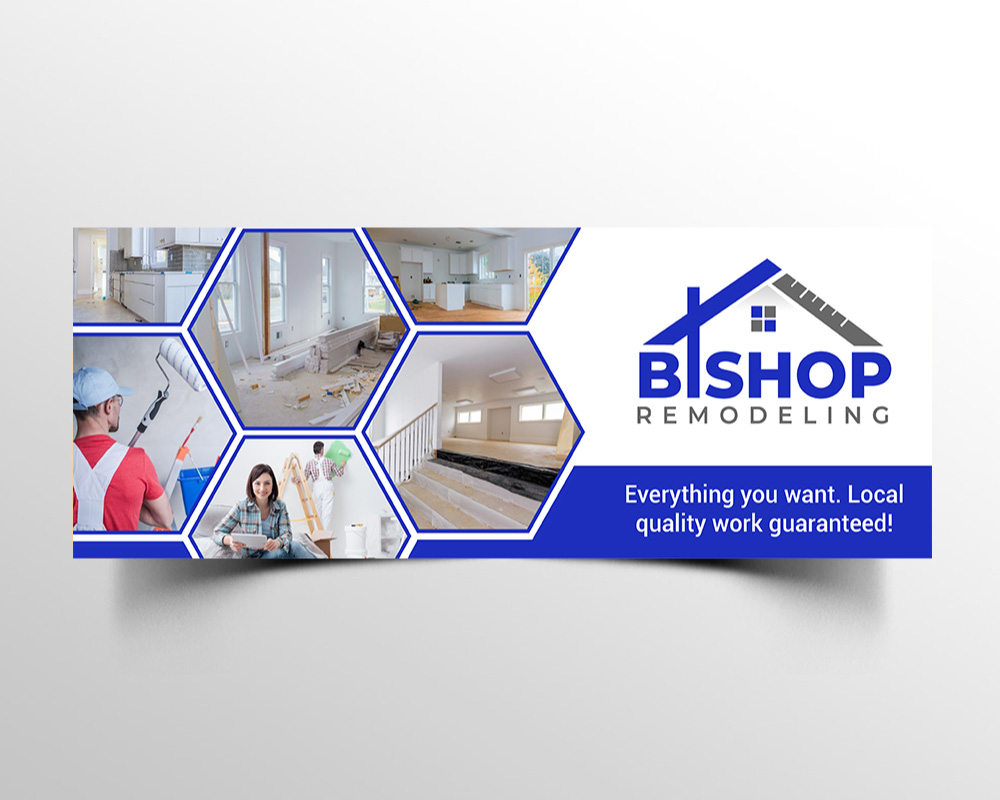 BISHOP REMODELING logo design by Boomstudioz