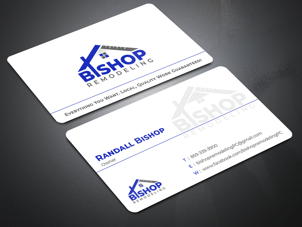 BISHOP REMODELING logo design by Gelotine