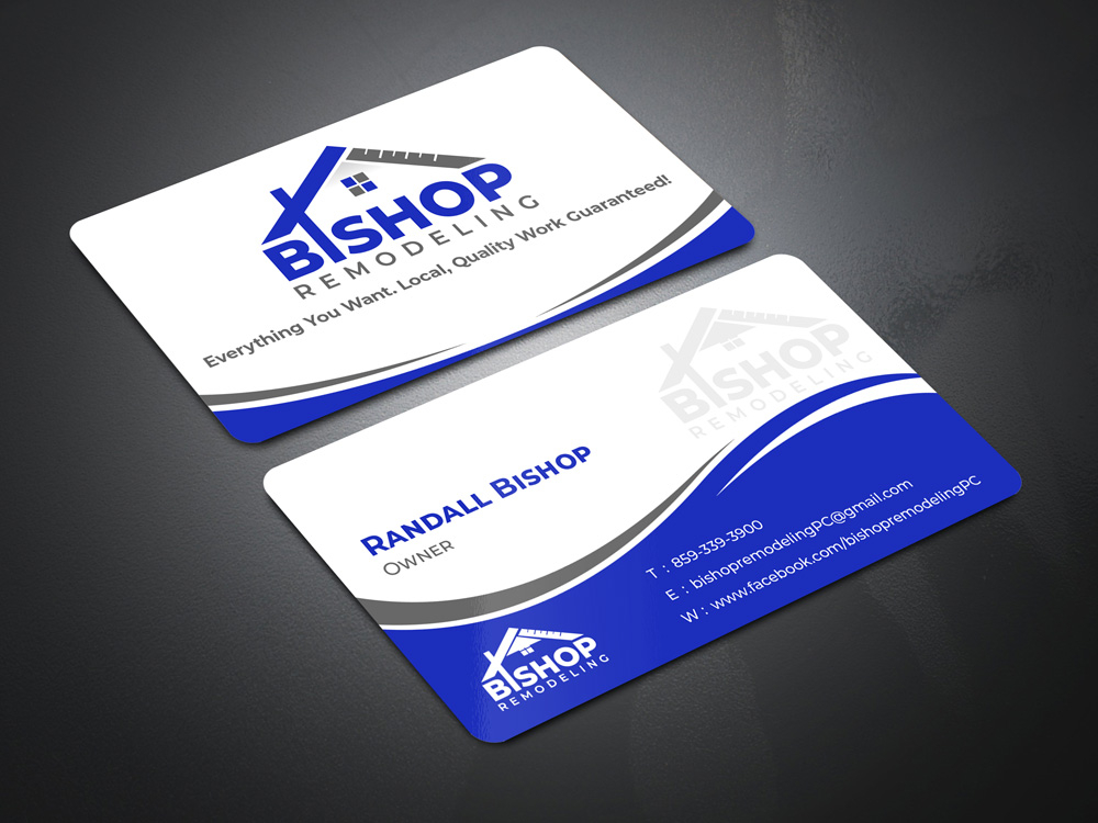 BISHOP REMODELING logo design by Gelotine