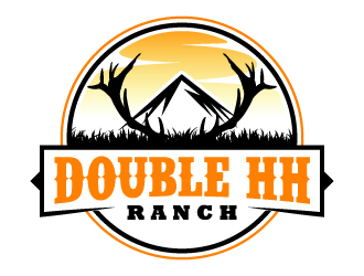 Double HH Ranch logo design - 48hourslogo.com