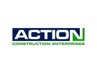 Action Construction Enterprises logo design by p0peye