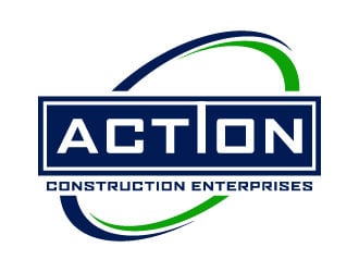 Action Construction Enterprises logo design by aryamaity