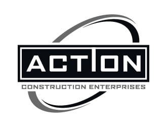 Action Construction Enterprises logo design by aryamaity