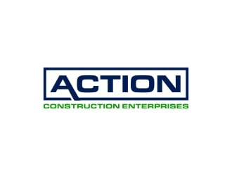 Action Construction Enterprises logo design by sarungan