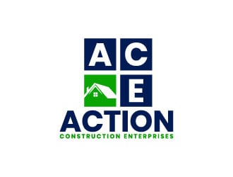 Action Construction Enterprises logo design by aryamaity