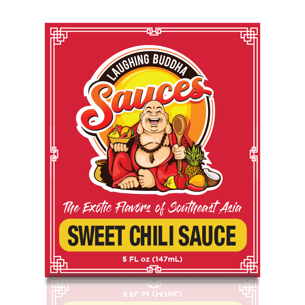 Laughing Buddha Sauces logo design by chad™