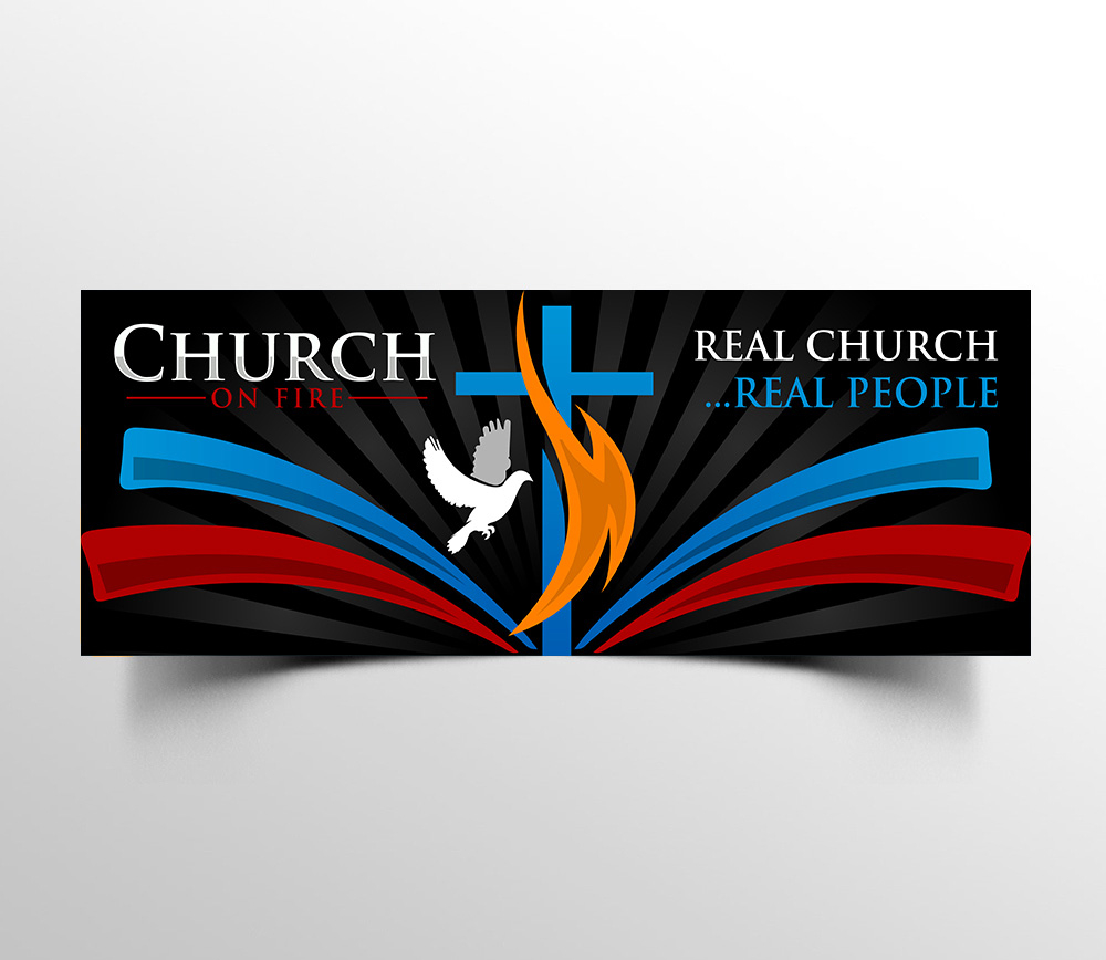 Church On Fire logo design by Boomstudioz