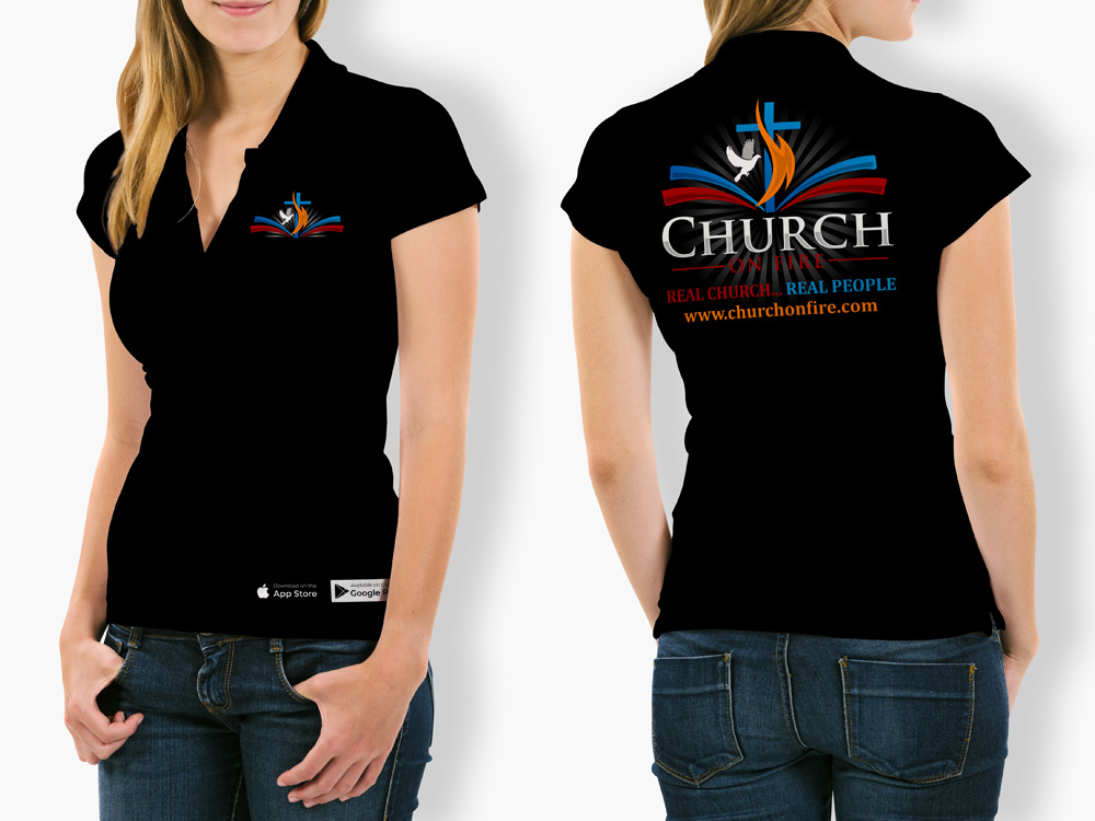 Church On Fire logo design by Gelotine