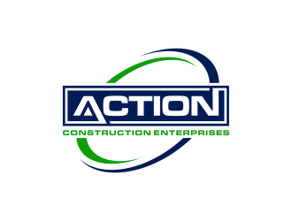 Action Construction Enterprises logo design by GassPoll