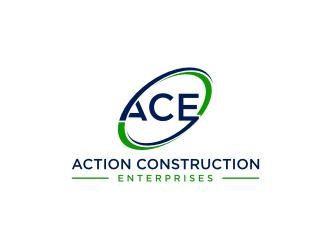 Action Construction Enterprises logo design by ArRizqu