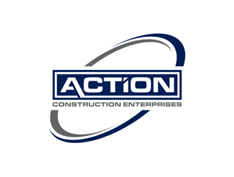 Action Construction Enterprises logo design by alby