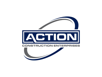 Action Construction Enterprises logo design by alby