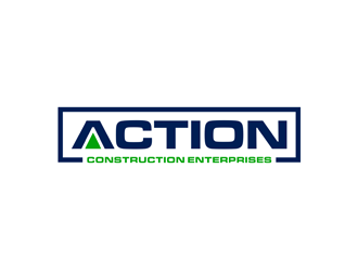 Action Construction Enterprises logo design by alby