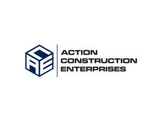 Action Construction Enterprises logo design by alby