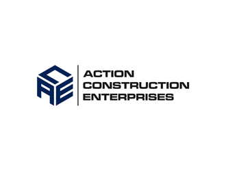 Action Construction Enterprises logo design by alby