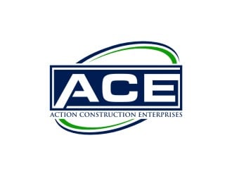 Action Construction Enterprises logo design by protein