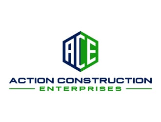 Action Construction Enterprises logo design by mewlana