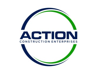 Action Construction Enterprises logo design by javaz