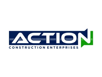 Action Construction Enterprises logo design by javaz