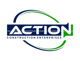 Action Construction Enterprises logo design by javaz