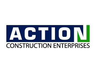 Action Construction Enterprises logo design by gateout