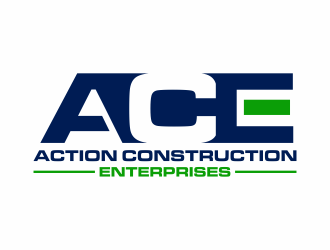 Action Construction Enterprises logo design by hidro