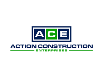 Action Construction Enterprises logo design by alby